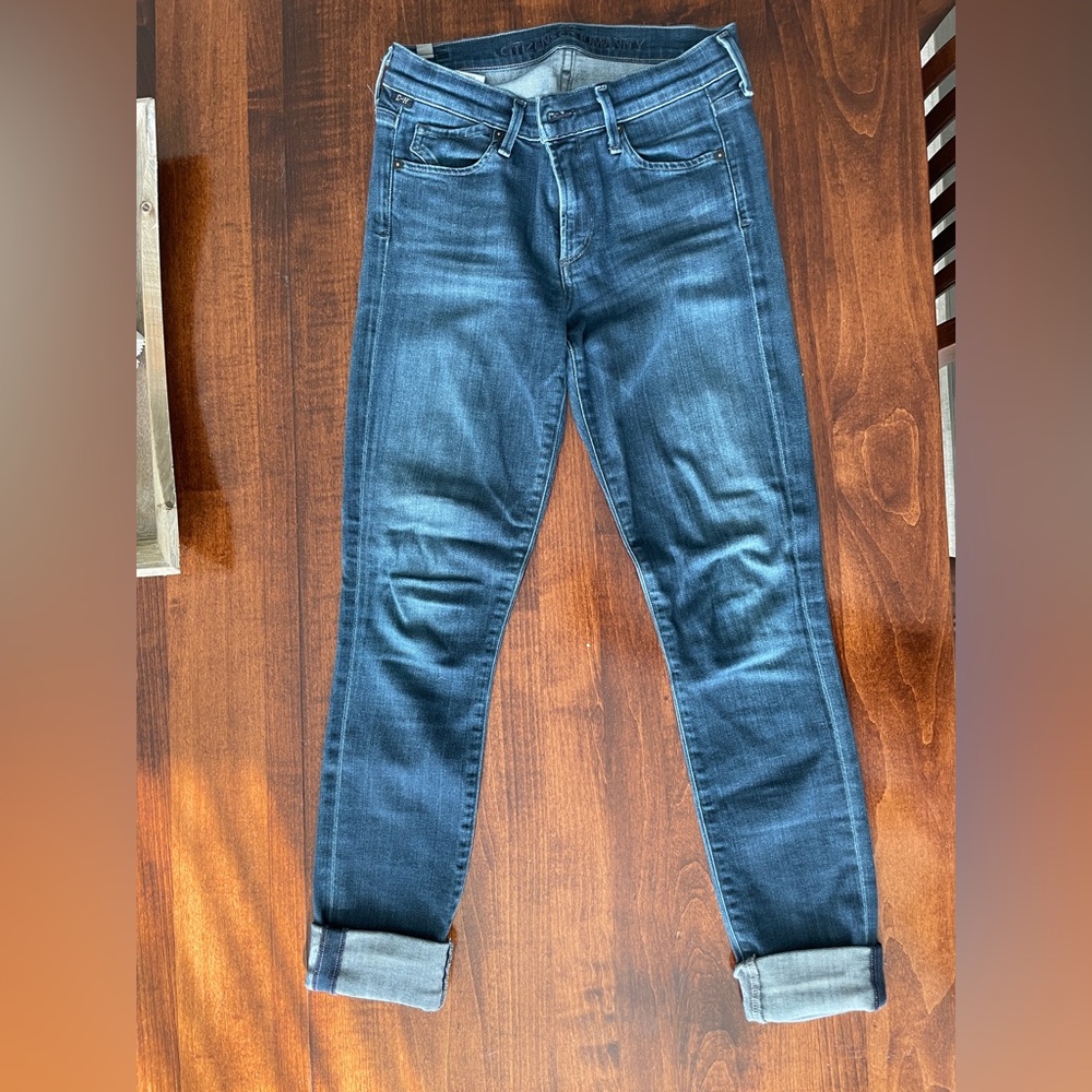 Mid rise skinny jeans